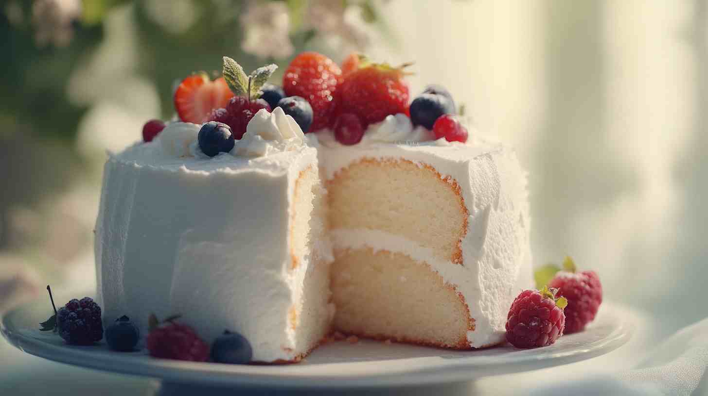 Easy Vanilla Bean Angel Food Cake: Light, Fluffy & Time-Saving